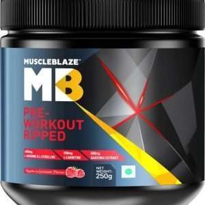 MUSCLEBLAZE PRE-WORKOUT RIPPED 250gm - MB www.oms99.in