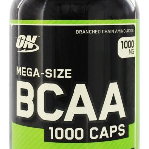 ON MEGA SIZE BCAA 1000 CAPS 400capsules - OPTIMUM NUTRITION www.oms99.in